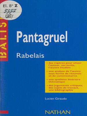 cover image of Pantagruel